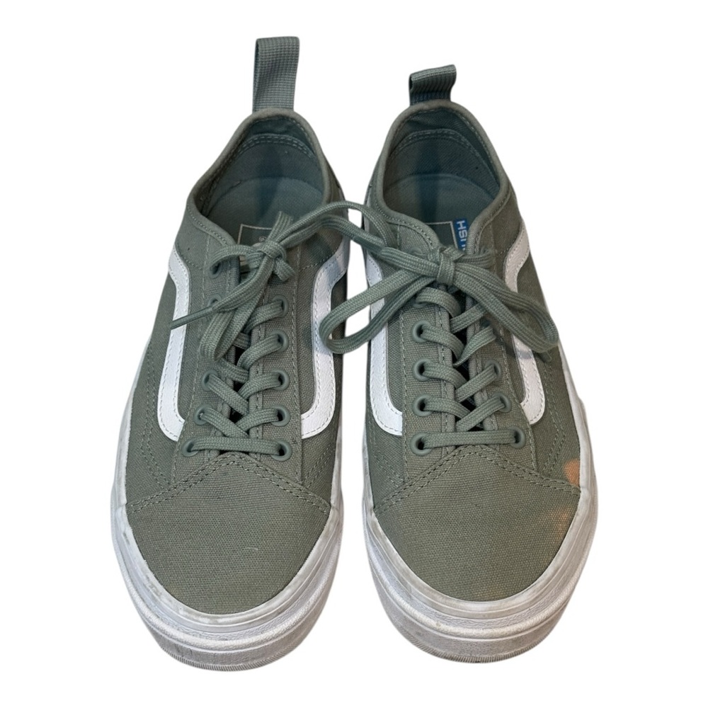 Vans Men's Olive and White Sneakers CB2